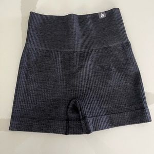 Ryderwear Rib Seamless Shorts- Black Marl